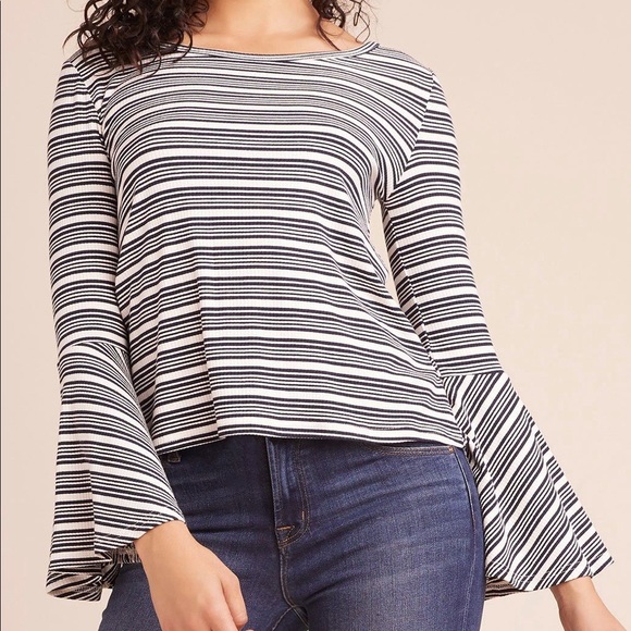 BB Dakota Tops - BB Dakota ribbed bell sleeve top